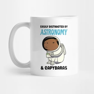 Easily Distracted by Astronomy and Capybaras Mug